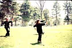 Zhen Ming-Mou leads the Tai Chi Youth class